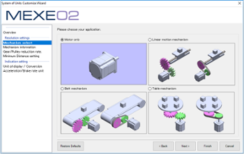 MEXE02 support software